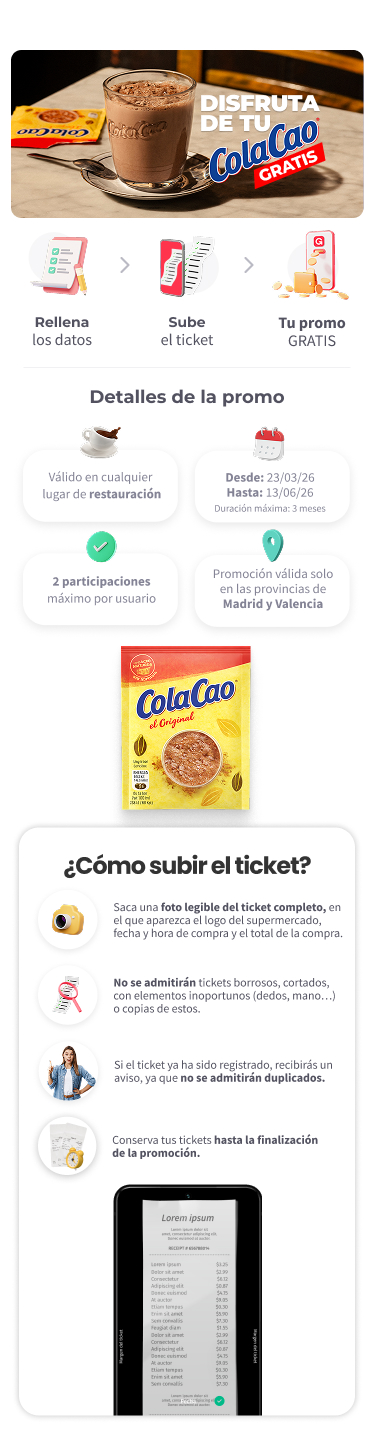 Mobile ColaCao gratis